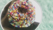 Load and play video in Gallery viewer, Multicolored “Rainbow” Charmed Waist beads
