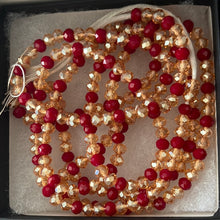 Load image into Gallery viewer, Burgundy “Foreign” Charmed Waist Beads
