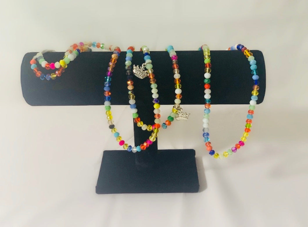 Multicolored “Rainbow” Charmed Waist beads