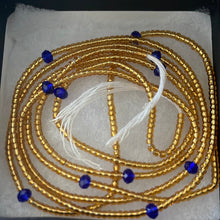 Load image into Gallery viewer, Gold “Antique” Charmed Waist Beads
