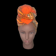 Load image into Gallery viewer, Orange “Essence” Fabric
